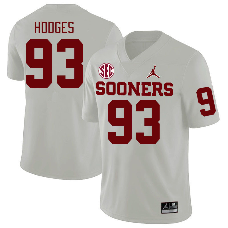 #93 Ace Hodges Oklahoma Sooners 2024 SEC Conference College Football Jerseys-White